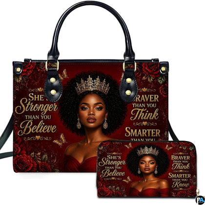 Front studio showcase presenting the crowned empress portrait and matching accessory on white surface.