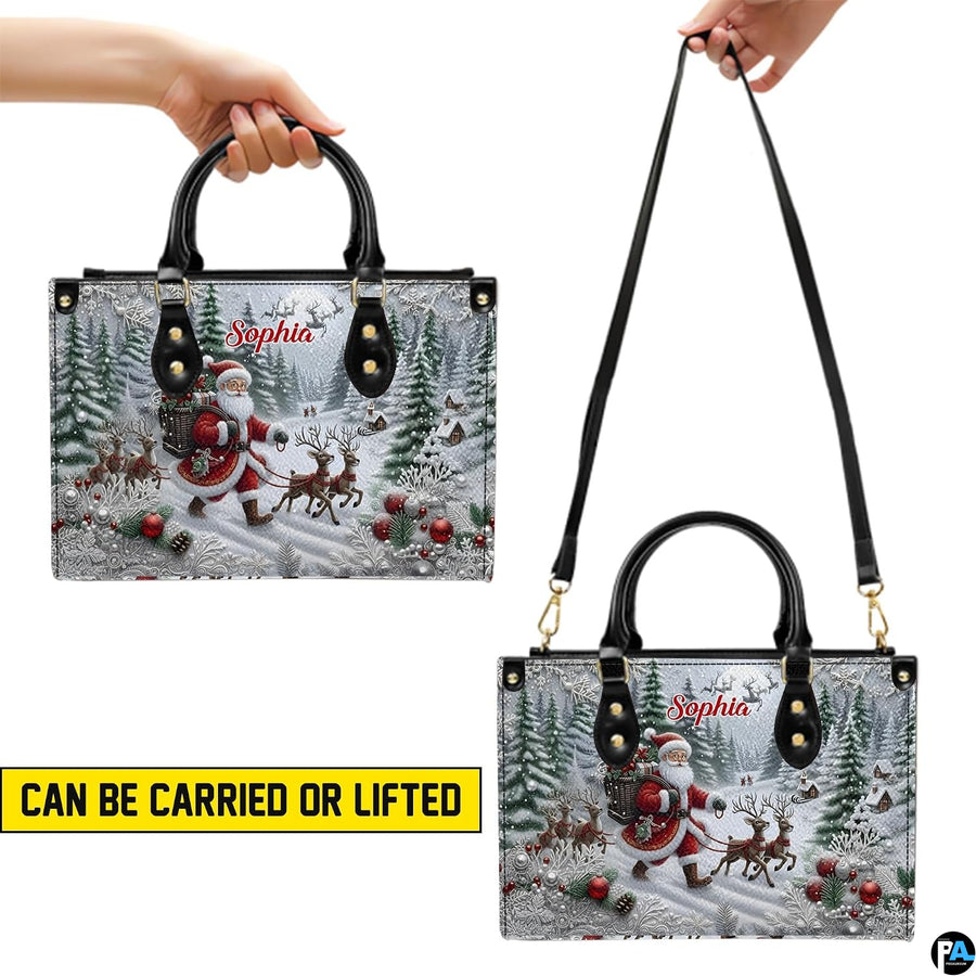 Visual presentation of dual carrying options demonstrating hand-held and shoulder carrying styles.