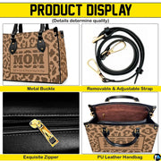Structural diagram illustrating internal layout of the tan leopard print accessory.