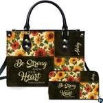 Personalized Christian Leather Handbag, Jesus Christian Tote Bag, Bible Purse, Religious Bags Gift for Mom, Women