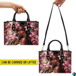 Personalized Black Women Leather Bag, Custom Name African Purses and Handbags Gifts for Mom Birthday Christmas Mothers Day