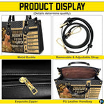 Personalized African American Leather Bag, African Purse, Gifts for Black Girl Women, Black History Handbags