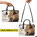 PREAUREUM "{split_values}" Personalized {collection_title} Leather Handbag