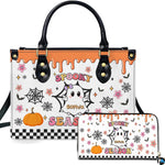 Front studio presentation showing cute cartoon ghost artwork alongside companion accessory on white surface.