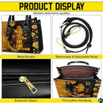 Personalized Leather Handbag for Black Women, Custom African Purse Bag Set, Birthday Meaningful Gifts for Mom, Friend