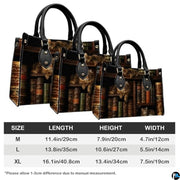 Personalized Halloween Leather Handbag – Custom Witch 3D Printing Effect Purses For Women – Spooky Gothic Shoulder Bag