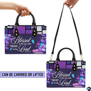 Personalized Christian Leather Handbag, Jesus Christian Tote Bag, Bible Purse, Religious Bags Gift for Mom, Women