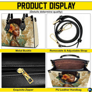 Feature breakdown graphic highlighting distinct visual elements and aesthetic construction.
