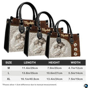 Custom Catholic Virgin Mary Leather Bag, Personalized Name Handbags and Purses for Christian Women Religious Bag Gifts