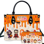 PREAUREUM "{split_values}" Personalized {collection_title} Leather Handbag