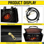Personalized Fiery Dragon Eye Goth Handbag for Fantasy Enthusiasts