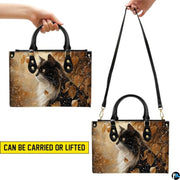 Black Cat Leather Bag – Vintage Cat Art Handbag, Stylish Animal-Themed Purse, Unique Gift for Cat Lovers