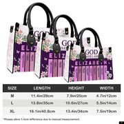 PREAUREUM "{split_values}" Personalized {collection_title} Leather Handbag
