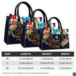 Personalized Christian Leather Handbag, Jesus Christian Tote Bag, Bible Purse, Religious Bags Gift for Mom, Women