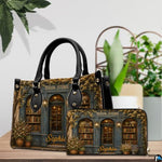 Bookstore Leather Bag, Book Purse for Book Lovers, Shoulder Bag