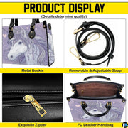 Open interior view of matching unicorn wallet displaying card slots and zipper pocket.