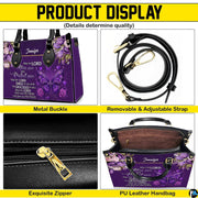 Four-panel showcase illustrating design details, hardware, and interior layout.