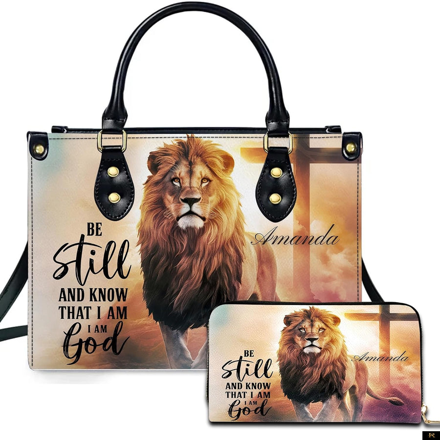 PREAUREUM "{split_values}" Personalized {collection_title} Leather Handbag