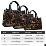 Personalized Halloween Gothic Leather Handbag Custom Raven Black Cat Purse Dark Fantasy Shoulder Bag Gift for Women