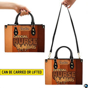 Personalized Nurse Leather Bag – Custom Medical Handbag & Purse Set with Name Gifts for Nursing Student Christmas Gift