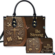 Personalized Christian Leather Handbag – Custom Purse Faith Gift for Mom, Grandma, Women Birthday or Christmas