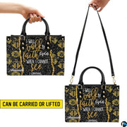 Personalized Glitter Scripture Crosses Handbag for Faith Gift