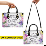 PREAUREUM "{split_values}" Personalized {collection_title} Leather Handbag