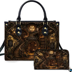 Bookstore Leather Bag, Book Purse for Book Lovers, Shoulder Bag