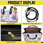 PREAUREUM "{split_values}" Personalized {collection_title} Leather Handbag