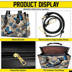 PREAUREUM "{split_values}" Personalized {collection_title} Leather Handbag