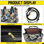 PREAUREUM "{split_values}" Personalized {collection_title} Leather Handbag