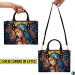 Carrying demonstration showcasing dual carrying configurations for the handbag.