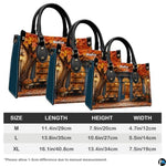 Personalized Book Lover Leather Handbag for Women, 3D Bookstore Library Tote Bag, Literary Gift for Readers, Bookworms