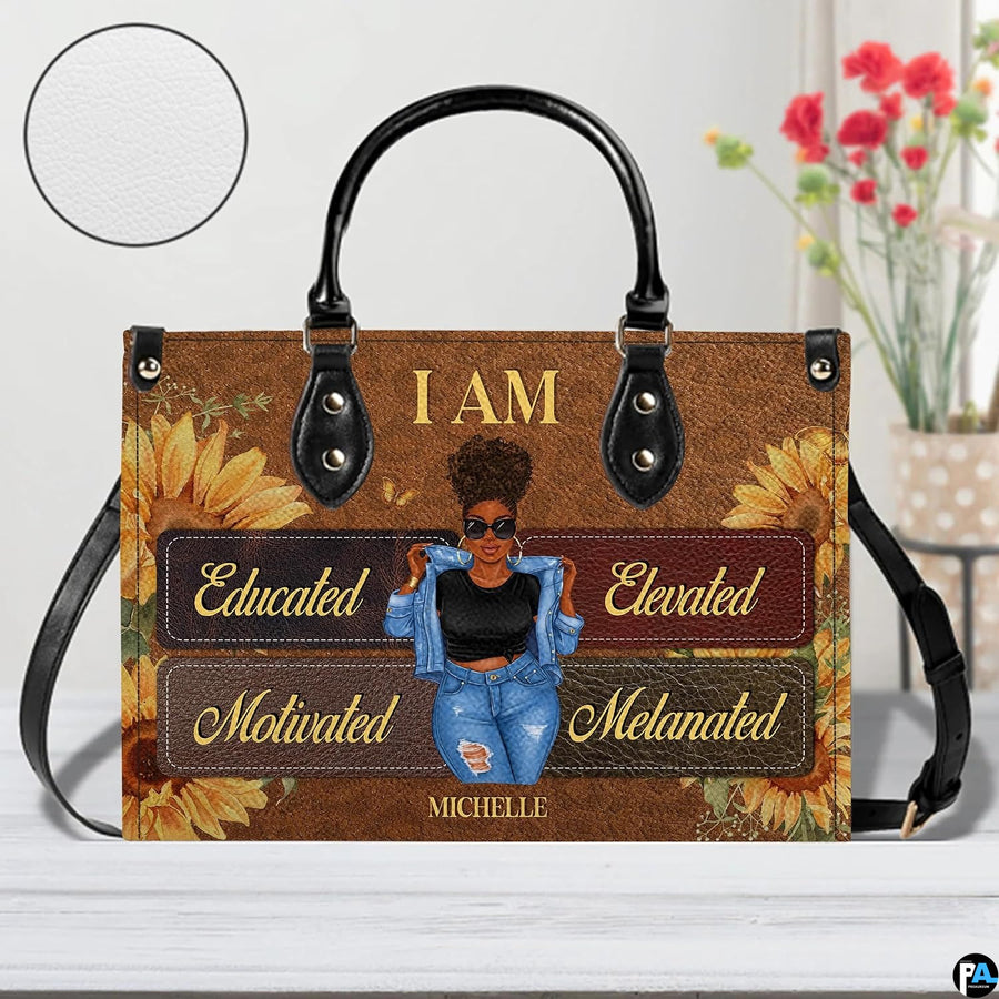 Front perspective of sunflower girl art accessory highlighting illustrated figure and golden sunflower blossoms.