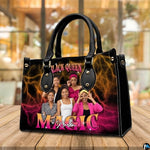 Personalized Leather Handbag for Black Women, Custom African Purse Bag Set, Birthday Meaningful Gifts for Mom, Friend