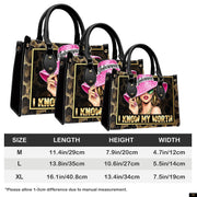 PREAUREUM "{split_values}" Personalized {collection_title} Leather Handbag