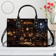 Bookstore Leather Bag, Book Purse for Book Lovers, Shoulder Bag