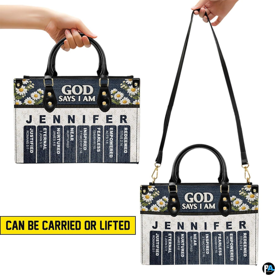 Tabletop coordinated view displaying synchronized daisy floral and devotional graphics across both matching items
