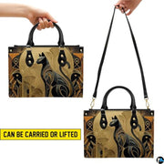 Black Cat Leather Bag – Vintage Cat Art Handbag, Stylish Animal-Themed Purse, Unique Gift for Cat Lovers