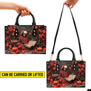 PREAUREUM "{split_values}" Personalized {collection_title} Leather Handbag