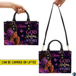 Personalized African American Leather Bag, African Purse, Gifts for Black Girl Women, Black History Handbags