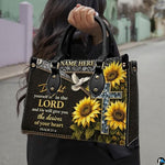 Personalized Christian Leather Handbag – Custom Purse Faith Gift for Mom, Grandma, Women Birthday or Christmas