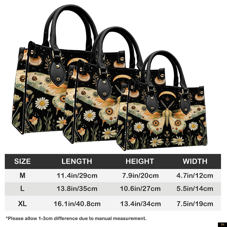 PREAUREUM "{split_values}" Personalized {collection_title} Leather Handbag