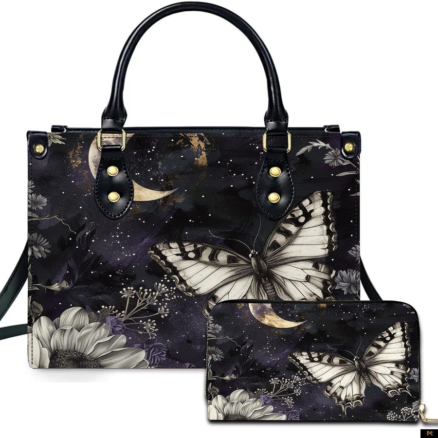 PREAUREUM "{split_values}" Personalized {collection_title} Leather Handbag