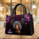 Personalized Leather Handbag for Black Women, Custom African Purse Bag Set, Birthday Meaningful Gifts for Mom, Friend