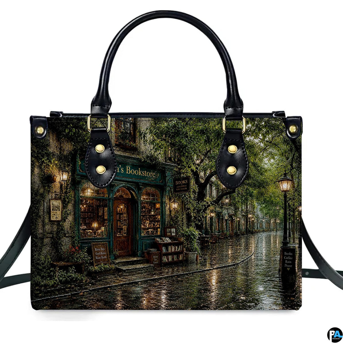 Side profile view showcasing structured depth, dark contrast edge piping, and clean side panels of the accessory set
