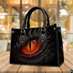 Personalized Fiery Dragon Eye Goth Handbag for Fantasy Enthusiasts
