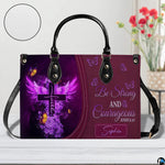 Display view of the printed winged cross faith artwork alongside an inset textured pattern circle.