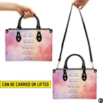 Personalized Watercolor Scripture Handbag for Faith Gift