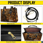 Personalized Witch Handbag with Purse, Custom Name Gothic Leather Bag Set for Women, Halloween Shoulder Bag, Witch Gift